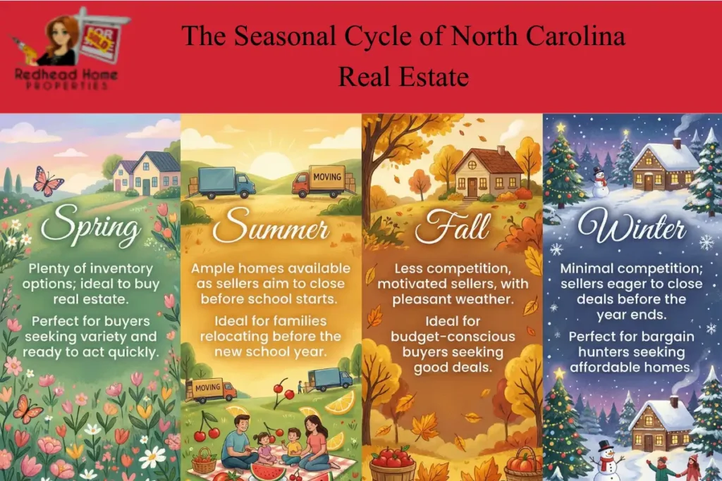 The Seasonal Cycle of North Carolina Real Estate